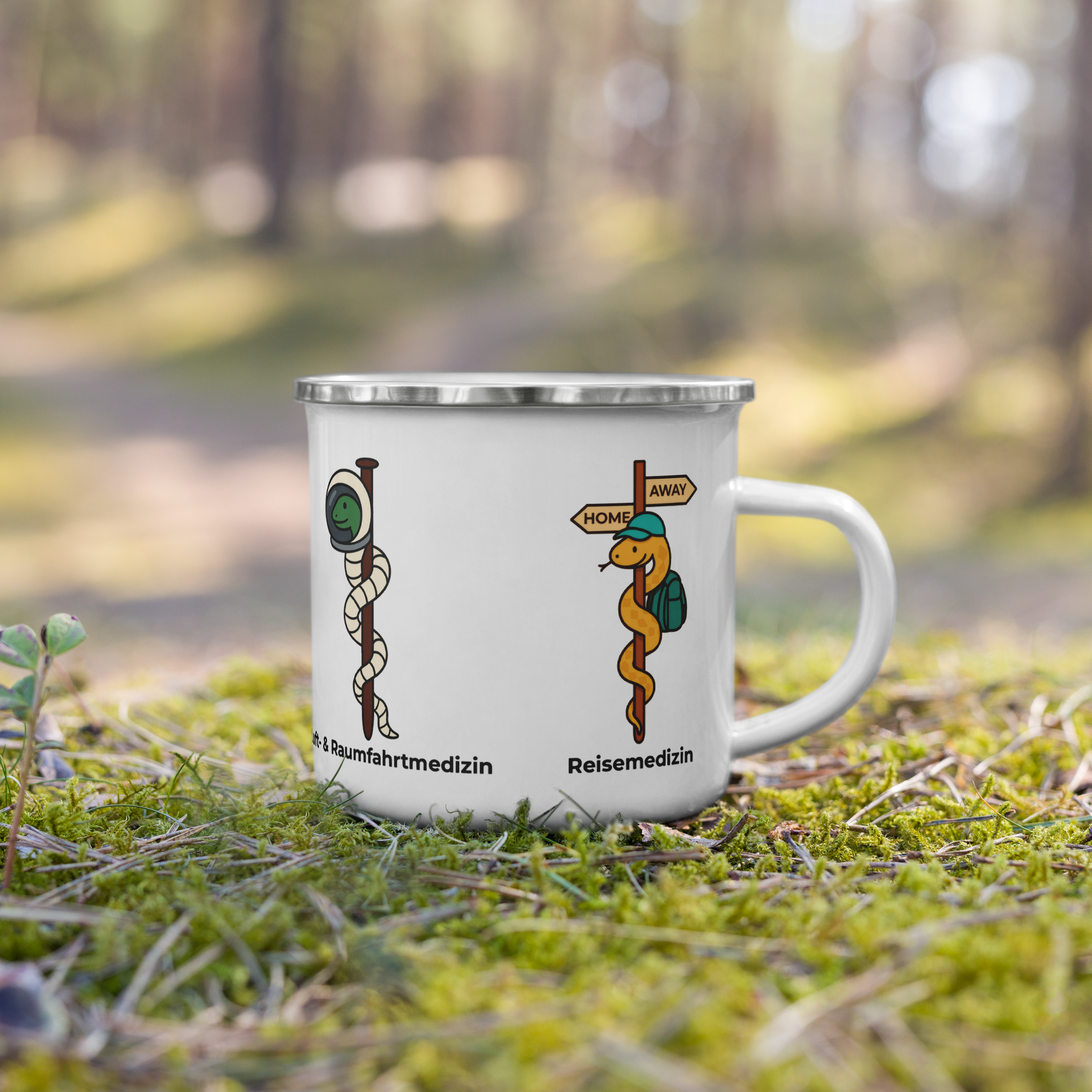 Emailletassen – Medizin unterwegs