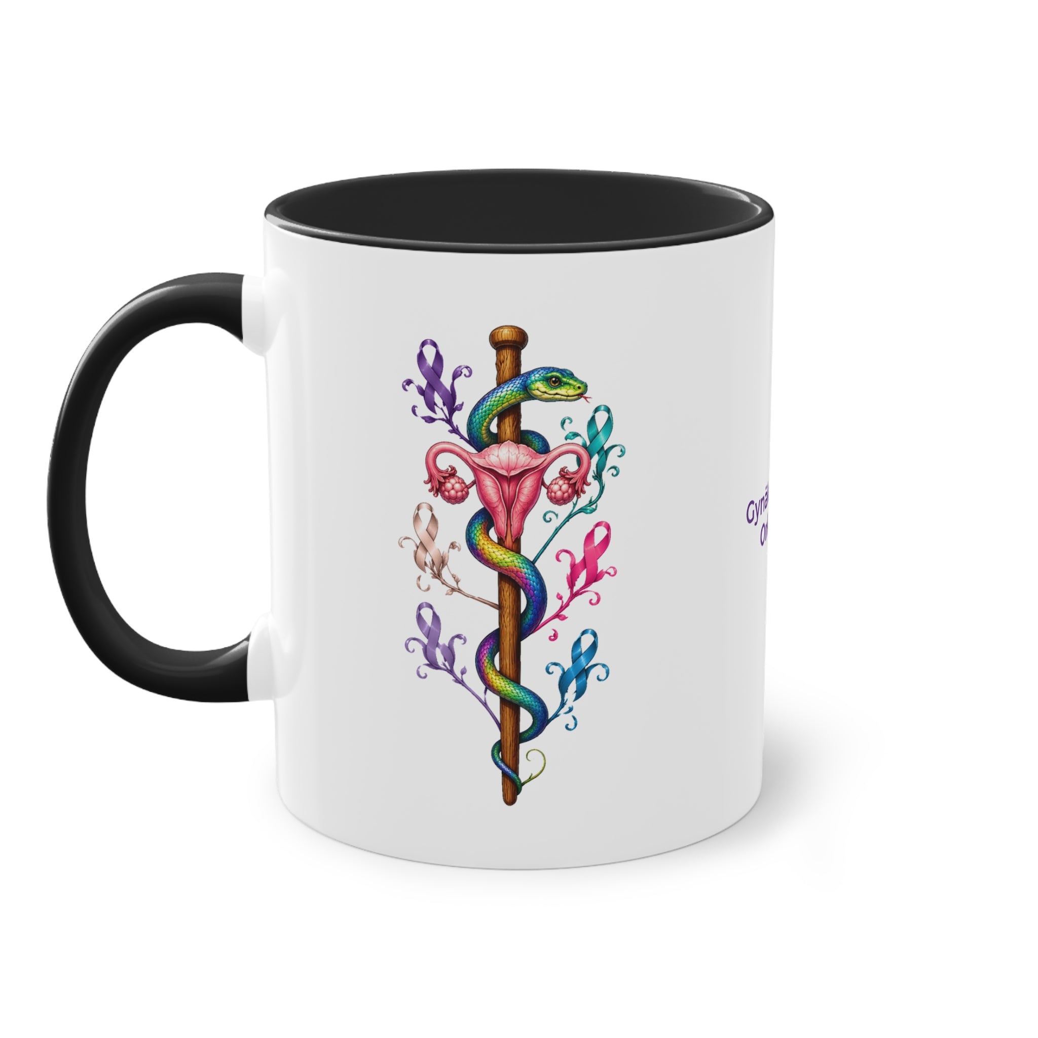 Farbige Tasse der Gynäkologischen Onkologie