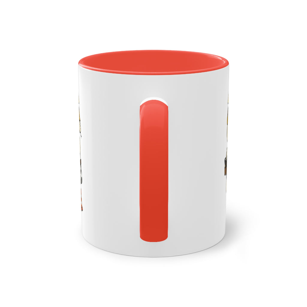 Farbige Tasse der Arbeitsmedizin mit eigenem Text