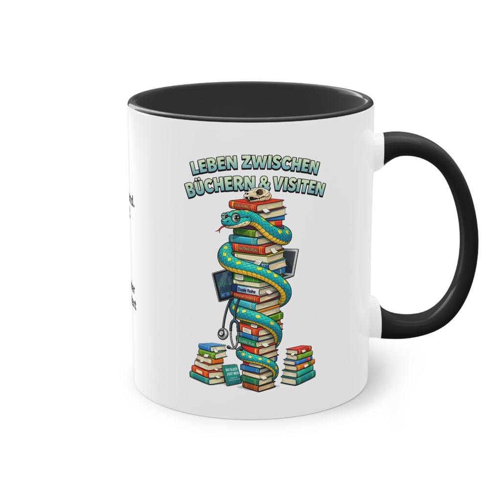 Farbige Tasse der Medizinstudierenden mit eigenem Text