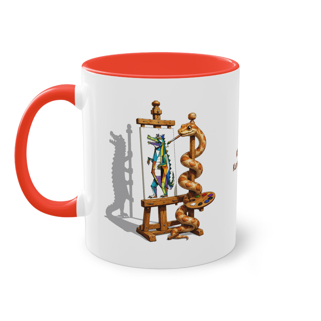Farbige Tasse der Klinischen Kunsttherapie