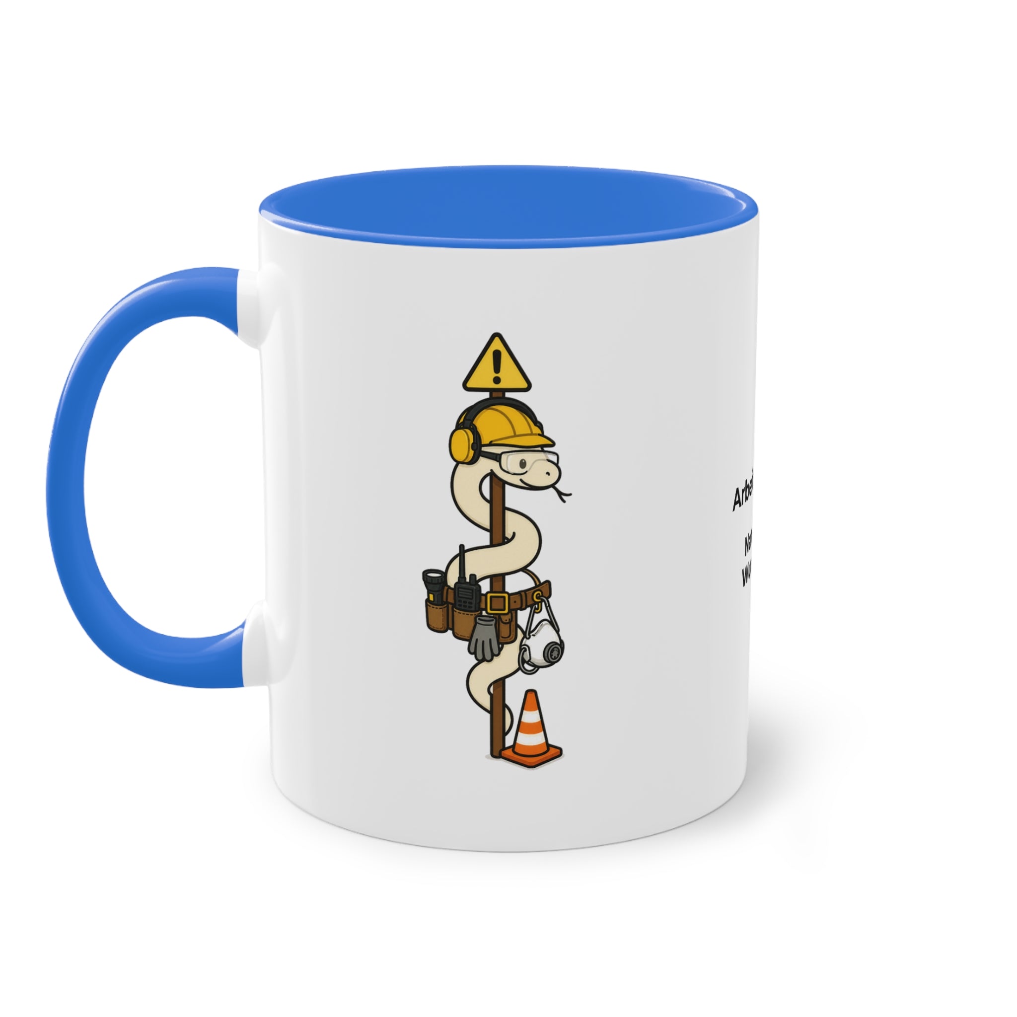 Farbige Tasse der Arbeitsmedizin mit eigenem Text