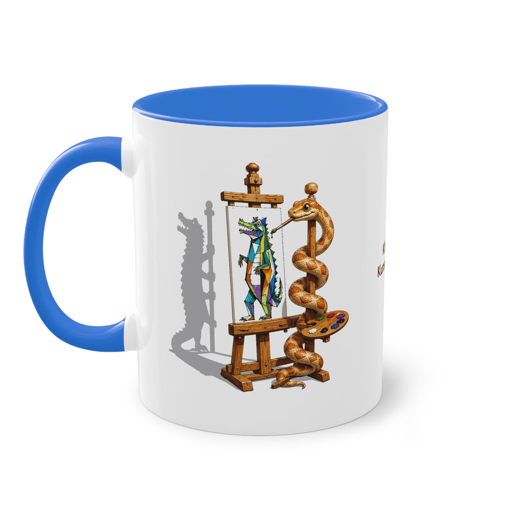 Farbige Tasse der Klinischen Kunsttherapie