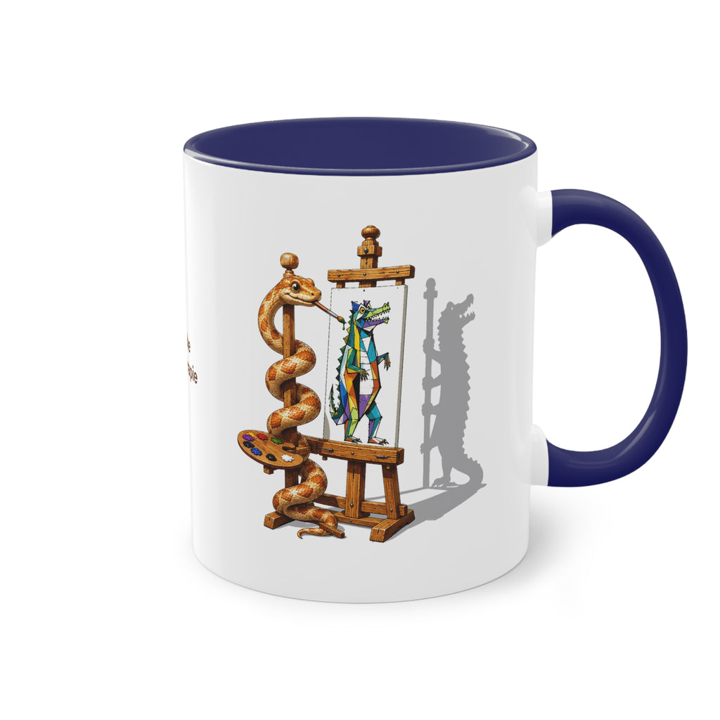 Farbige Tasse der Klinischen Kunsttherapie