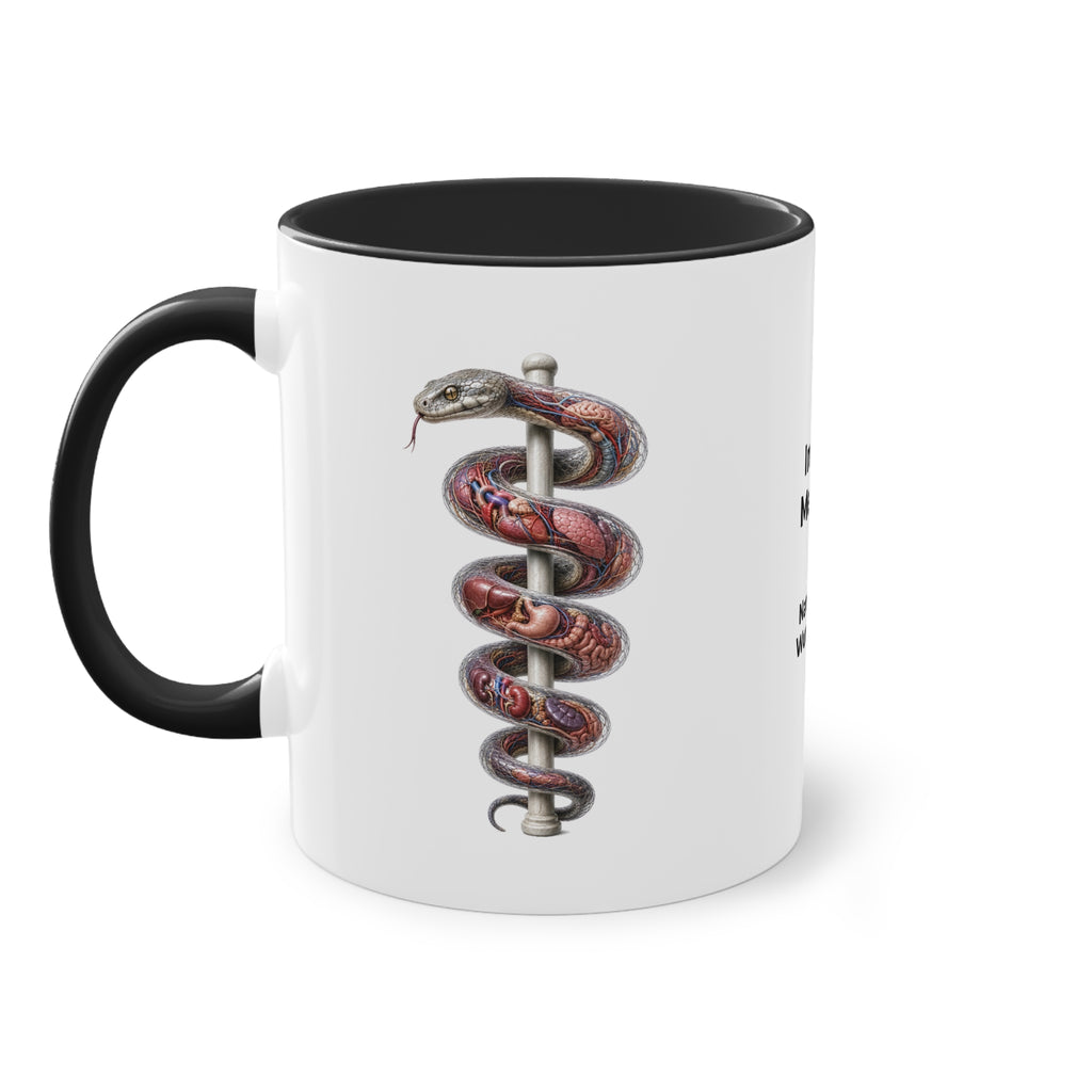 Farbige Tasse der Inneren Medizin mit eigenem Text
