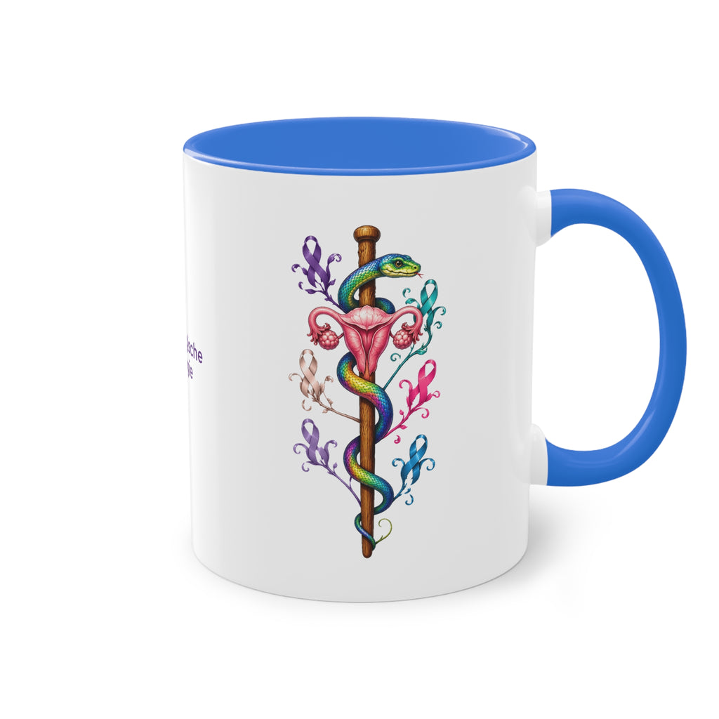 Farbige Tasse der Gynäkologischen Onkologie