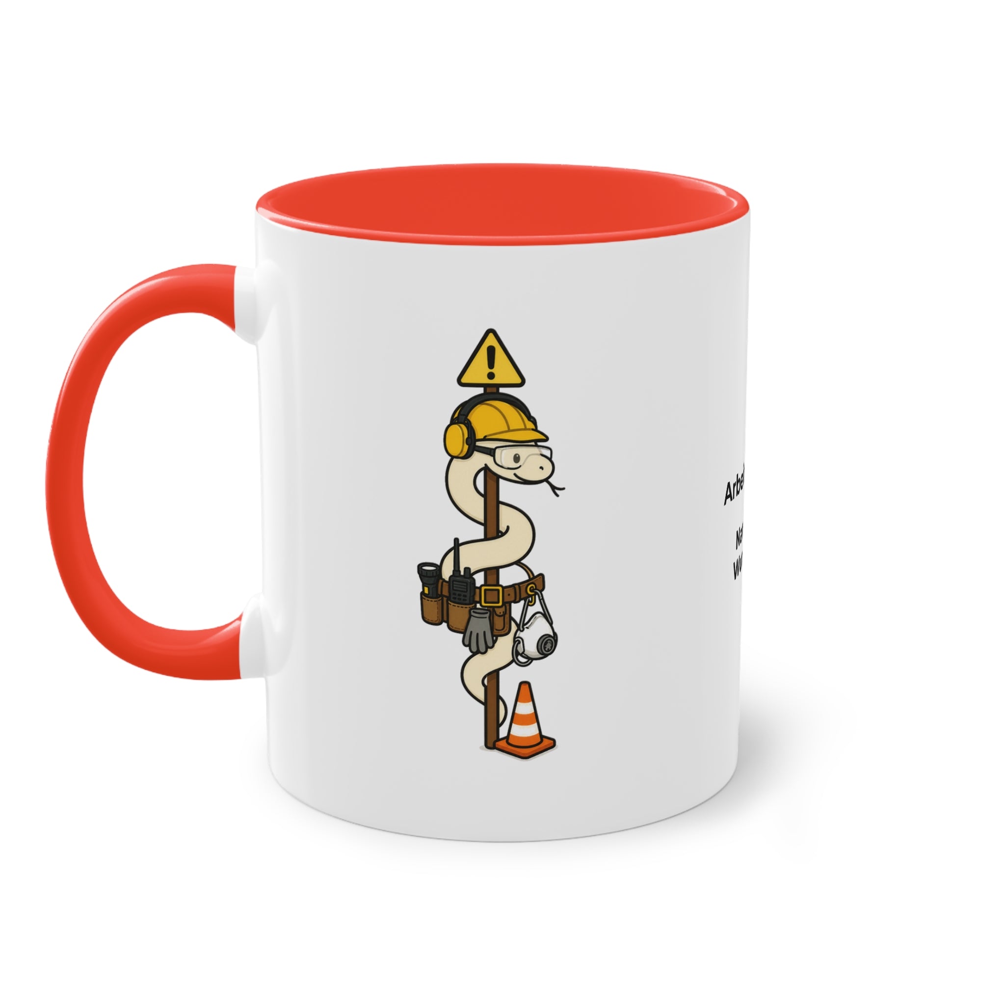 Farbige Tasse der Arbeitsmedizin mit eigenem Text