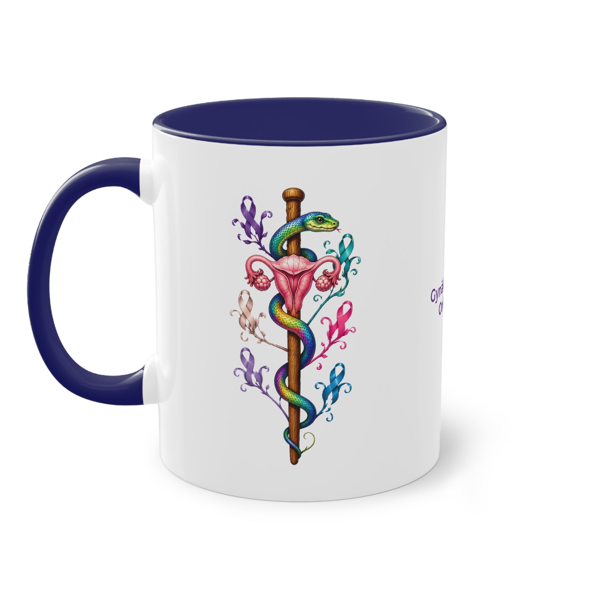 Farbige Tasse der Gynäkologischen Onkologie