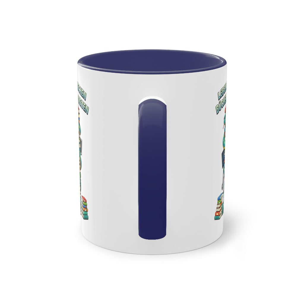 Farbige Tasse der Medizinstudierenden mit eigenem Text