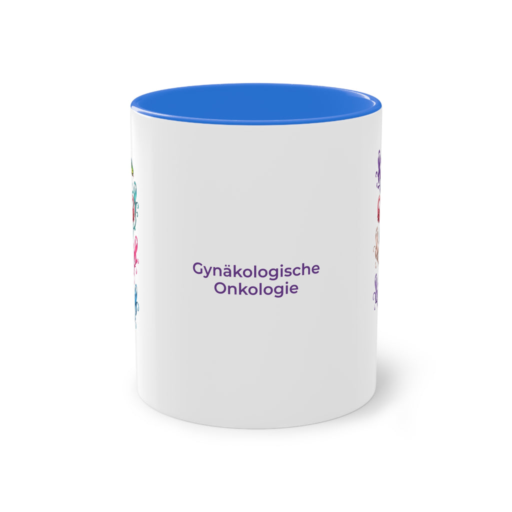 Farbige Tasse der Gynäkologischen Onkologie