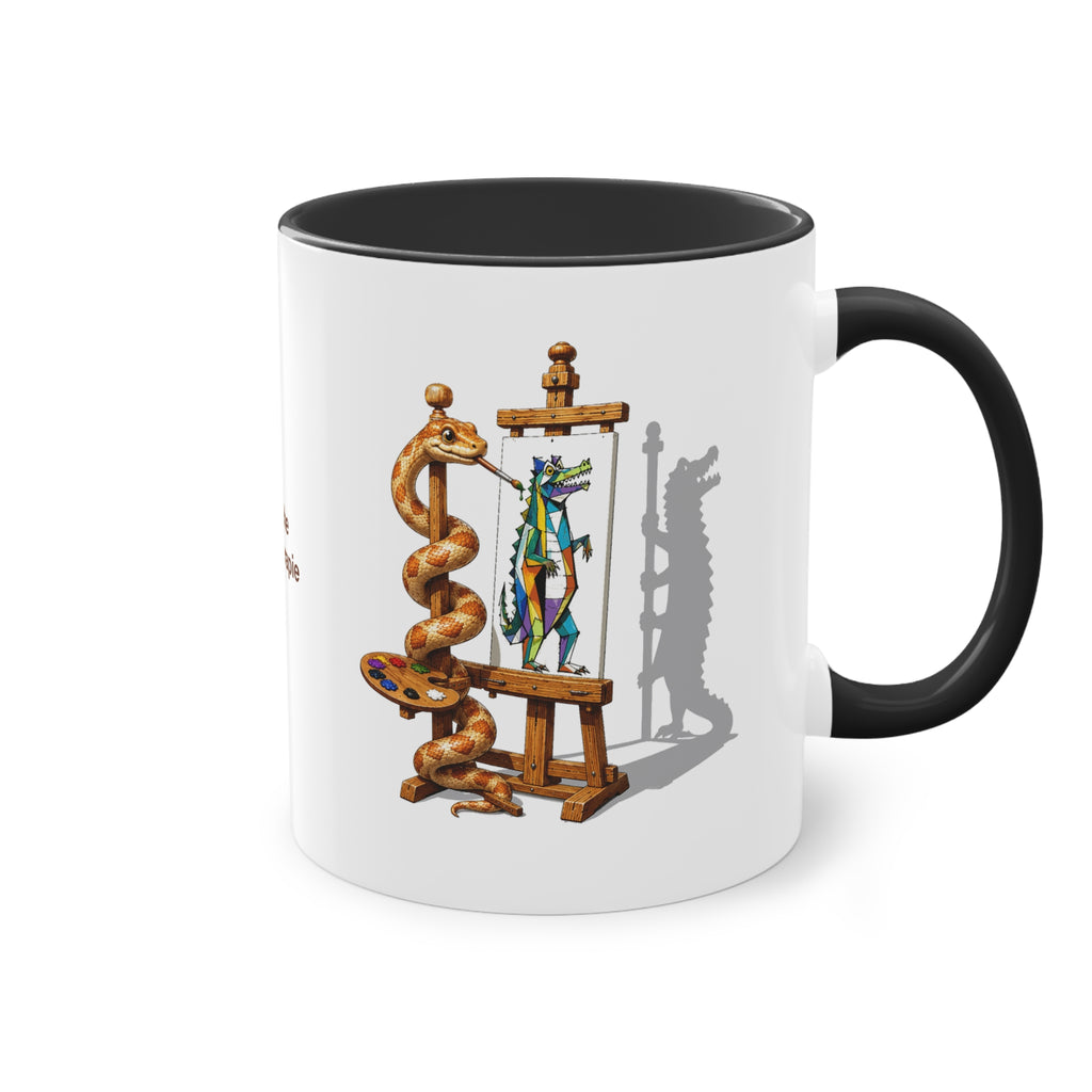 Farbige Tasse der Klinischen Kunsttherapie