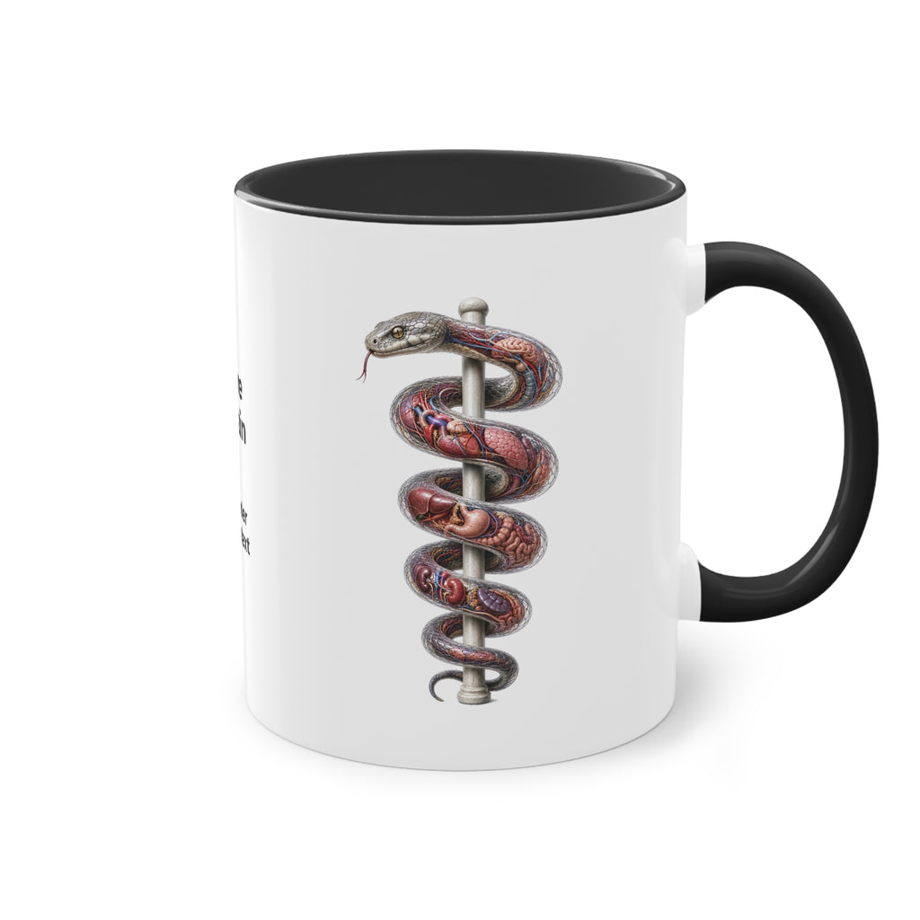 Farbige Tasse der Inneren Medizin mit eigenem Text