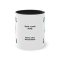 Farbige Tasse der Medizinstudierenden mit eigenem Text