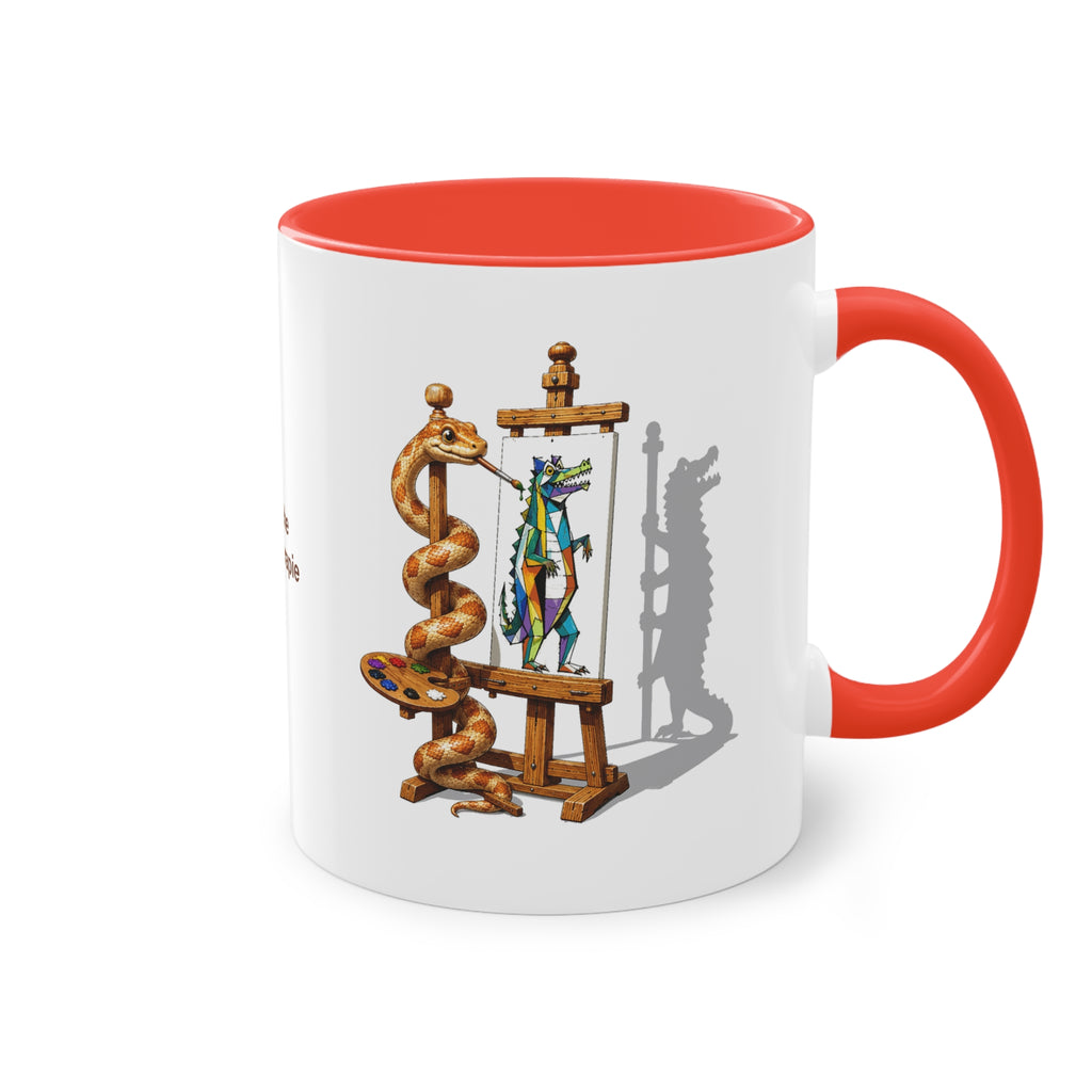 Farbige Tasse der Klinischen Kunsttherapie