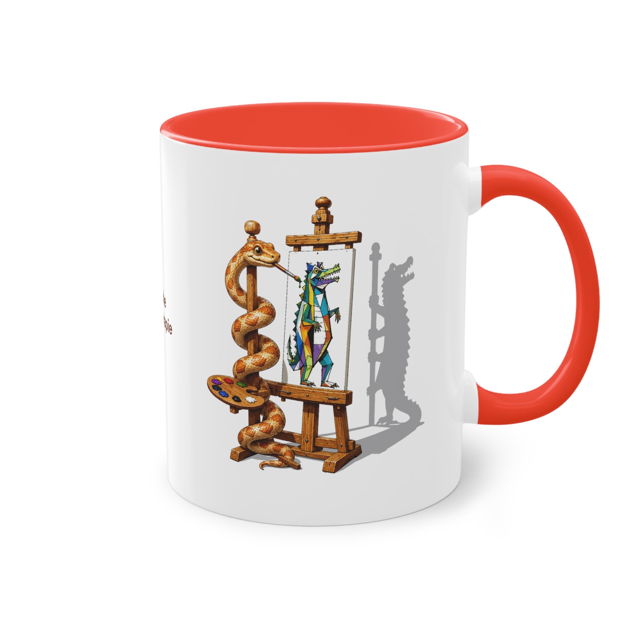 Farbige Tasse der Klinischen Kunsttherapie