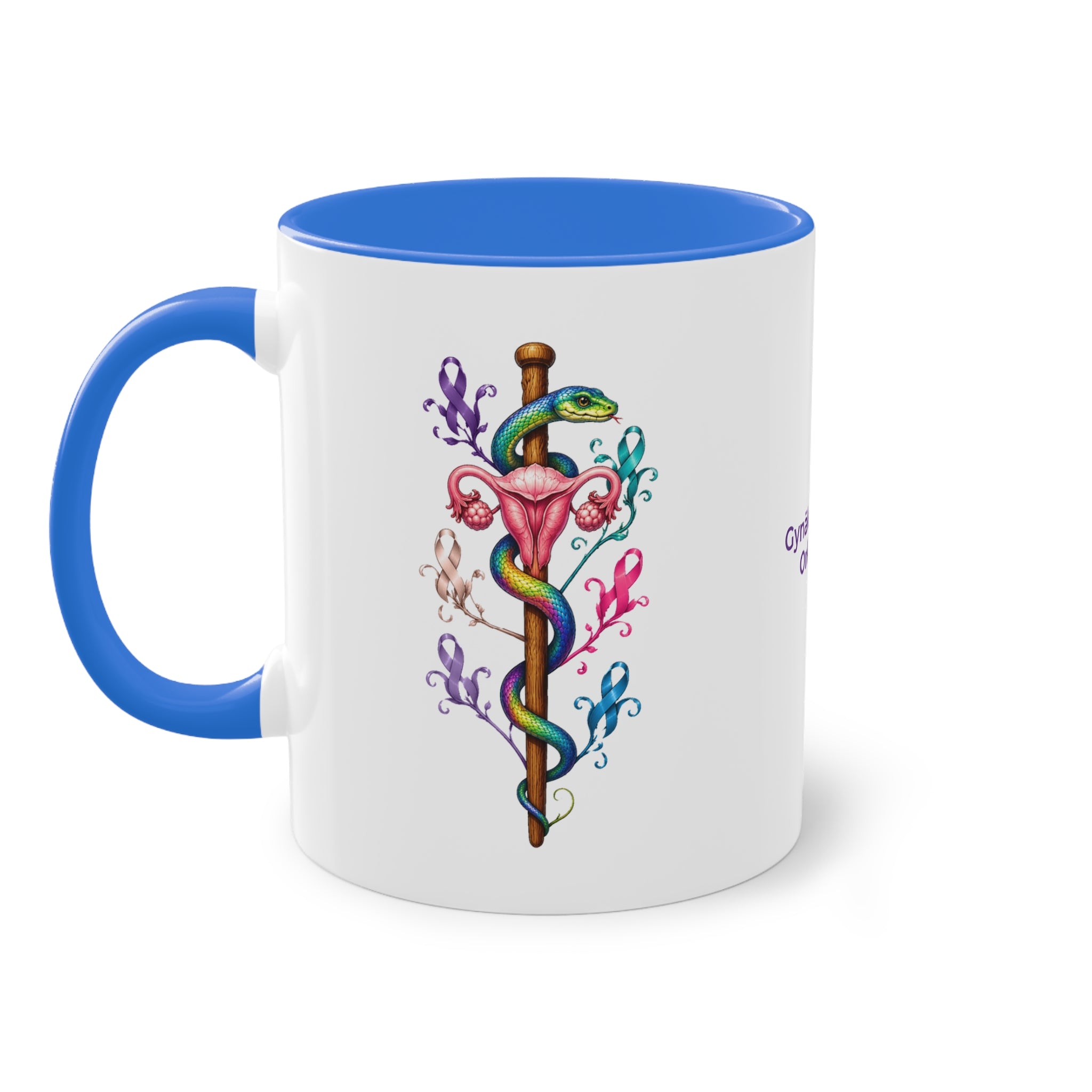 Farbige Tasse der Gynäkologischen Onkologie