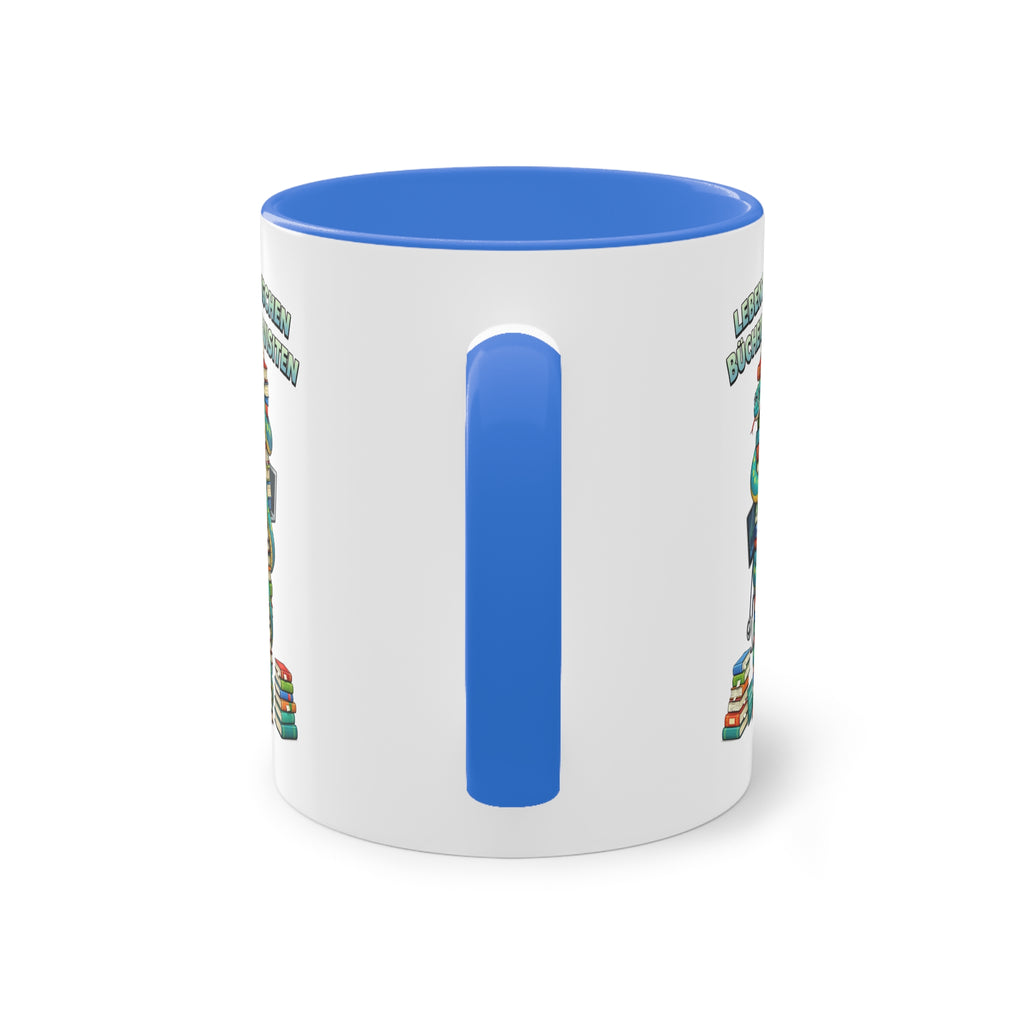Farbige Tasse der Medizinstudierenden mit eigenem Text