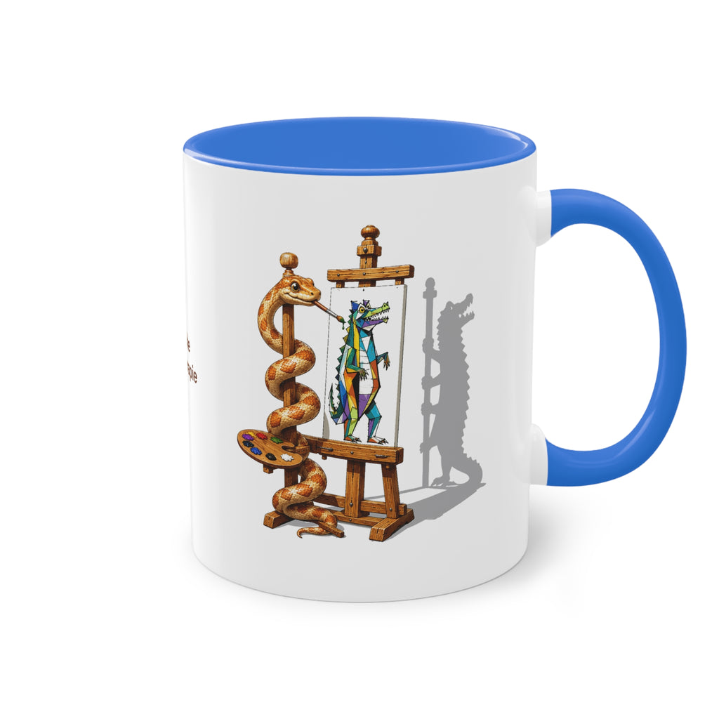 Farbige Tasse der Klinischen Kunsttherapie