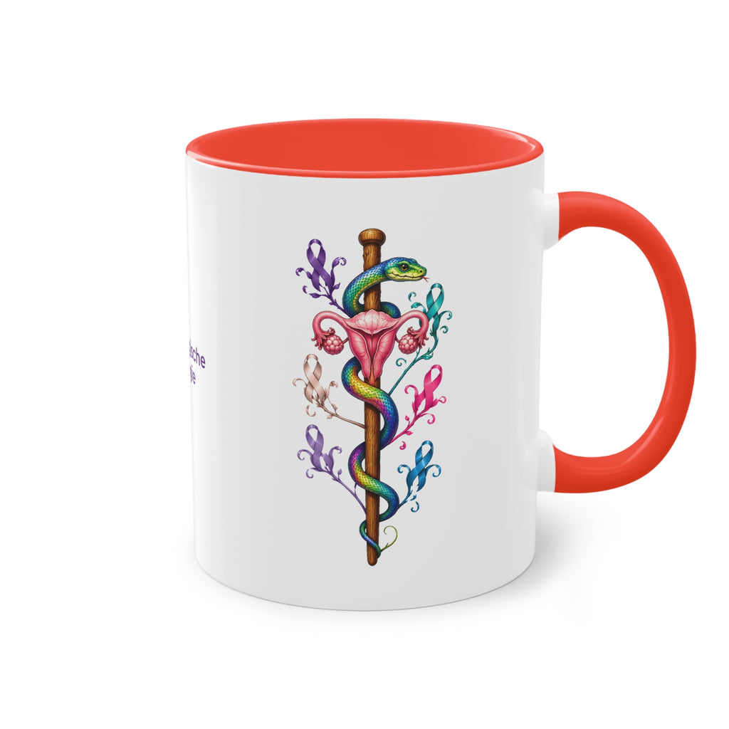 Farbige Tasse der Gynäkologischen Onkologie