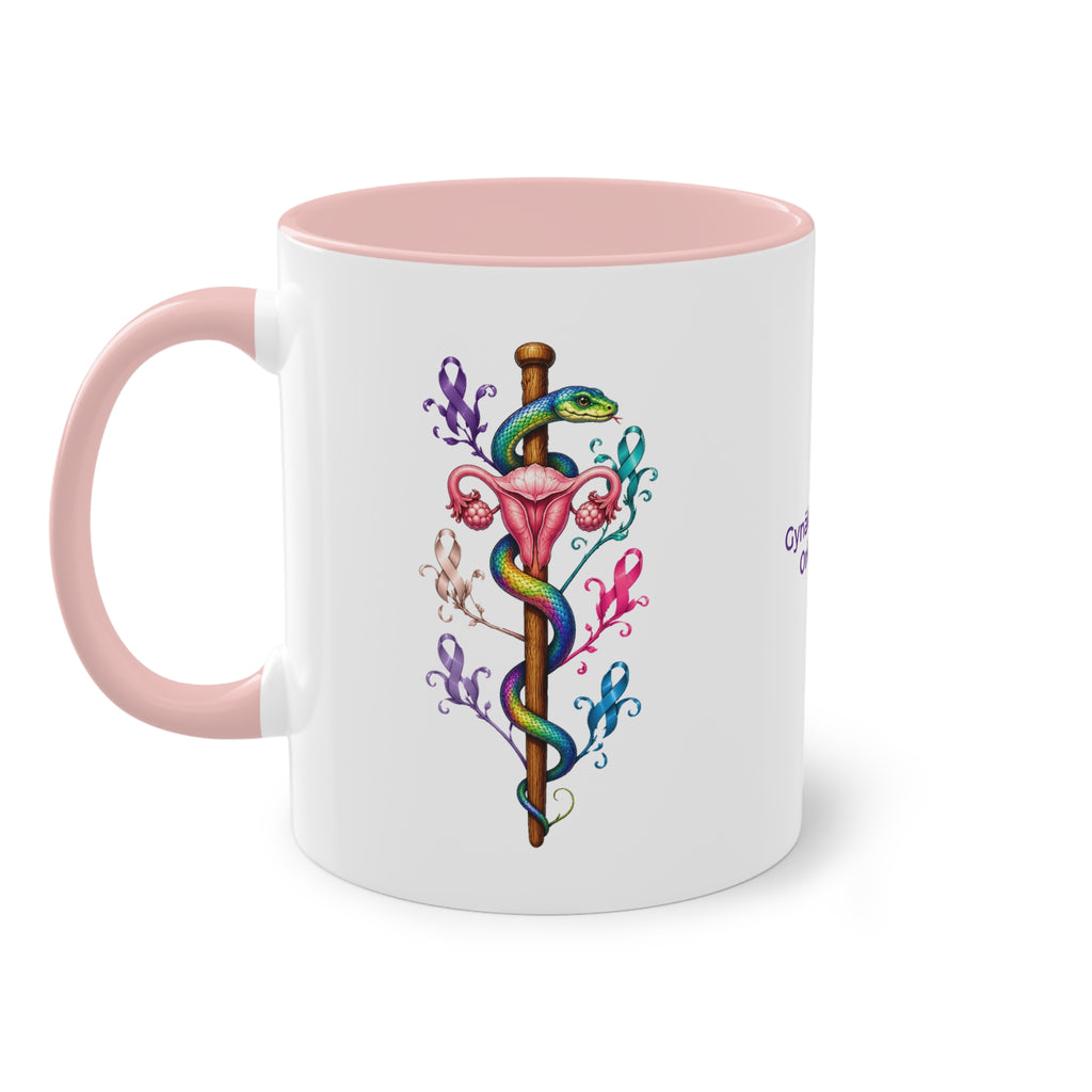 Farbige Tasse der Gynäkologischen Onkologie