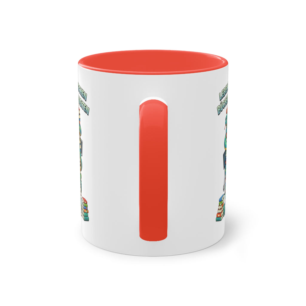 Farbige Tasse der Medizinstudierenden mit eigenem Text
